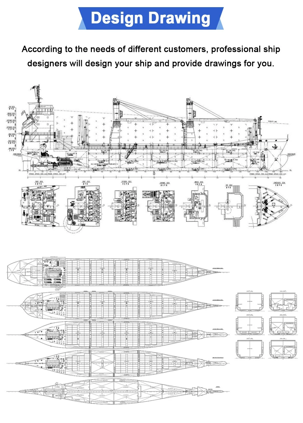5000dwt Lct Barge Oil Tank Cargo Vessel with Shipyard Design