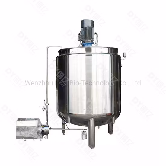 Réservoir de mélange de poudre Réservoir de mélange Inox Navire en acier inoxydable avec agitateur