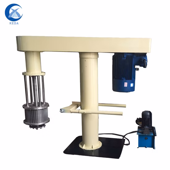 Moulin à panier de broyage liquide de levage hydraulique pour la production de peinture et de revêtement avec certificat CE